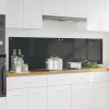 Konyhai hátfal 2 pcs sötétszürke 90 x 50 cm edzett üveg
