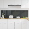 Konyhai hátfal 2 pcs sötétszürke 90 x 50 cm edzett üveg