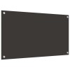 Konyhai hátfal 2 pcs sötétszürke 90 x 50 cm edzett üveg