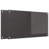Konyhai hátfal 2 pcs sötétszürke 90 x 50 cm edzett üveg