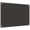 Konyhai hátfal 2 pcs sötétszürke 90 x 60 cm edzett üveg