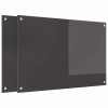 Konyhai hátfal 2 pcs sötétszürke 90 x 60 cm edzett üveg