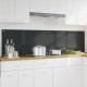 Konyhai splashback 2 pcs sötétszürke 100 x 50 cm edzett üveg
