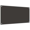 Konyhai hátfal 2 pcs sötétszürke 100 x 50 cm edzett üveg