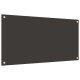 Konyhai splashback 2 pcs sötétszürke 100 x 50 cm edzett üveg