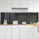 Konyhai splashback 2 pcs sötétszürke 100 x 60 cm edzett üveg