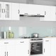 Konyhai splashback 2 pcs fehér 120 x 40 cm edzett üveg