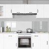 Konyhai hátfal 2 pcs átlátszó 110 x 50 cm edzett üveg