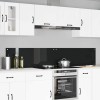 Konyhai hátfal 2 pcs fekete 110 x 40 cm edzett üveg