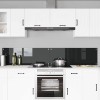 Konyhai hátfal 2 pcs fekete 110 x 40 cm edzett üveg