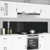 Konyhai hátfal 2 pcs fekete 110 x 50 cm edzett üveg
