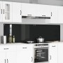 Konyhai hátfal 2 pcs fekete 110 x 60 cm edzett üveg