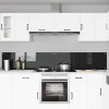 Konyhai hátfal 2 pcs fekete 120 x 40 cm edzett üveg