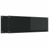 Konyhai hátfal 2 pcs fekete 120 x 40 cm edzett üveg