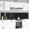 Konyhai hátfal 2 pcs fekete 120 x 50 cm edzett üveg