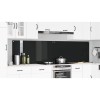 Konyhai hátfal 2 pcs fekete 120 x 60 cm edzett üveg