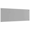Konyhai hátfal 2 db világosszürke 110 x 40 cm edzett üveg