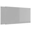 Konyhai hátfal 2 pcs világosszürke 110 x 60 cm edzett üveg