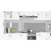 Konyhai hátfal 2 pcs világosszürke 120 x 50 cm edzett üveg