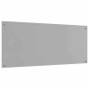 Konyhai hátfal 2 pcs világosszürke 120 x 50 cm edzett üveg