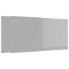 Konyhai hátfal 2 pcs világosszürke 120 x 60 cm edzett üveg