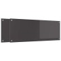 Konyhai hátfal 2 pcs sötétszürke 110 x 40 cm edzett üveg