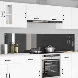 Konyhai splashback 2 pcs sötétszürke 110 x 50 cm edzett üveg