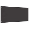 Konyhai hátfal 2 pcs sötétszürke 110 x 50 cm edzett üveg