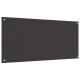 Konyhai splashback 2 pcs sötétszürke 110 x 50 cm edzett üveg