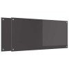 Konyhai hátfal 2 pcs sötétszürke 110 x 50 cm edzett üveg
