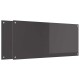 Konyhai splashback 2 pcs sötétszürke 110 x 50 cm edzett üveg