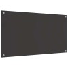 Konyhai hátfal 2 db sötétszürke 110 x 60 cm edzett üveg