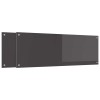 Konyhai hátfal 2 pcs sötétszürke 120 x 40 cm edzett üveg