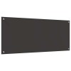 Konyhai hátfal 2 pcs sötétszürke 120 x 50 cm edzett üveg