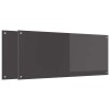 Konyhai hátfal 2 pcs sötétszürke 120 x 50 cm edzett üveg