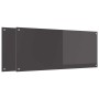 Konyhai hátfal 2 pcs sötétszürke 120 x 50 cm edzett üveg
