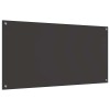 Konyhai hátfal 2 pcs sötétszürke 120 x 60 cm edzett üveg