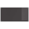 Konyhai hátfal 2 pcs sötétszürke 120 x 60 cm edzett üveg