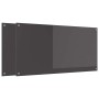 Konyhai hátfal 2 pcs sötétszürke 120 x 60 cm edzett üveg
