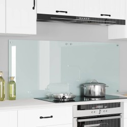 Konyhai splashback fehér 70 x 60 x 0.8 cm edzett üveg