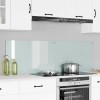 Konyhai hátfal 2 pcs fehér 80 x 50 cm edzett üveg