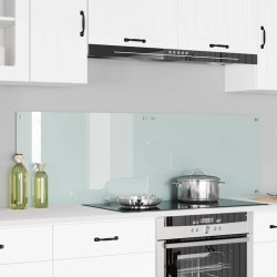 Konyhai splashback fehér 80 x 50 x 0.8 cm edzett üveg