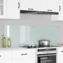 Konyhai hátfal 2 pcs fehér 80 x 50 cm edzett üveg