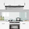 Konyhai hátfal 2 pcs fehér 80 x 50 cm edzett üveg