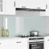 Konyhai hátfal 2 pcs fehér 80 x 60 cm edzett üveg