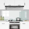 Konyhai hátfal 2 pcs fehér 80 x 60 cm edzett üveg