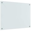 Konyhai hátfal 2 pcs fehér 80 x 60 cm edzett üveg