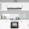 Konyhai hátfal 2 pcs fehér 100 x 40 cm edzett üveg