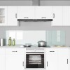 Konyhai hátfal 2 pcs fehér 100 x 50 cm edzett üveg