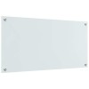 Konyhai hátfal 2 pcs fehér 100 x 50 cm edzett üveg